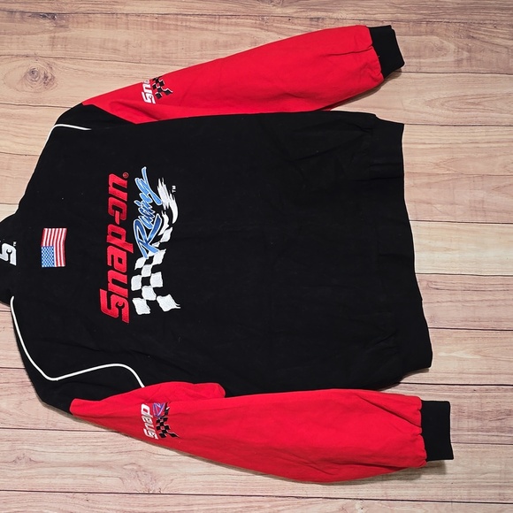 Choko Motorsports Authentic Apparel Snap On Tool Black & Red Men's Jacket XL - Picture 2 of 15